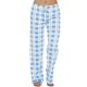thumbnail image 1 of Pantalones de mujer a cuadros Pantalones de cintura elástica Pantalones de pijama(Azul-XL) Nituyy Pantalones-GL715-FF63874B4, 1 of 5