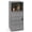 Gray, variant on Costway Outdoor Storage Cabinet PE Wicker Buffet Sideboard with Shelf Open & Compartment Black