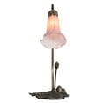 thumbnail image 5 of 16" High Pink Tiffany Pond Lily Accent Lamp, 5 of 7
