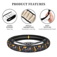thumbnail image 6 of Haiem Colorful Fox Print Steering Wheel Cover 15 Inches for Women Men, Neoprene Anti-Slip Cute Car Steering Wheel Grip Wrap Car Accessories Protective Case Cover, 6 of 8