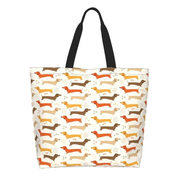 Xecao Dachshund for Tote Bag for Women, Tote Shoulder Bag with a littlw pocket and Handbag for Travel, Work
