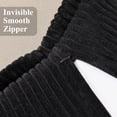 thumbnail image 6 of Corduroy Throw Pillows, Yamaziot 18"x18" Decorative Pillow Cushion with Pillow Insert for Sofa, Bed, Living Room, Black 4 Pack, 6 of 6