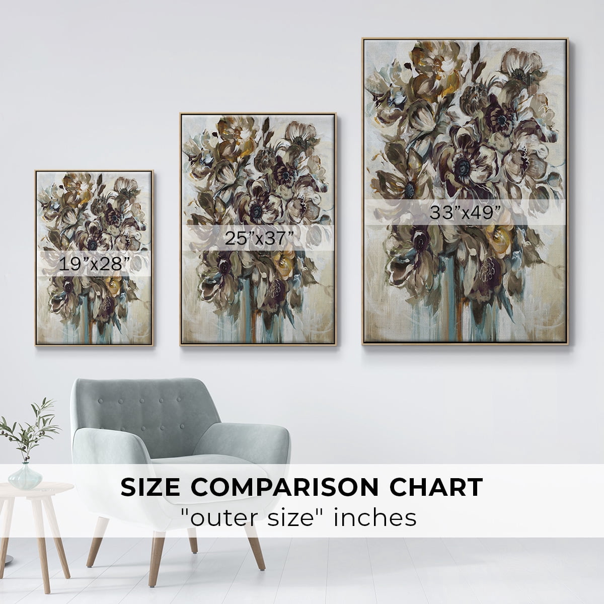 Wild At Heart VI Framed Premium Gallery Wrapped Canvas - Ready to Hang - 25 x 37 - Natural Wood Floating Frame