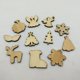 thumbnail image 4 of Adornos de madera de Navidad, adornos de Navidad, decoración de Navidad, decoración de madera colgante, adorno de corte láser de madera, embellecimiento de madera sin terminar Macarena Adornos de madera de Navidad, 4 of 7
