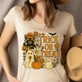 thumbnail image 4 of Trick or Treat Raccoon Ghost Pumpkin Halloween Graphic T-Shirt, Azalea, Size XL, 4 of 6
