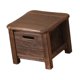 thumbnail image 5 of Taburete de madera para almacenamiento, taburete para cambiar zapatos, muebles, decoración estable con cajón para 30cmx30cmx25cm, 5 of 9