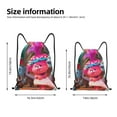 thumbnail image 2 of Goofa Trolls Band Together Print Drawstring Backpack Bag Sport Gym Sackpack Cinch Bags Drawstring Bags Draw String Sport Bag-Medium, 2 of 6