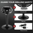 thumbnail image 3 of Indoor/Outdoor Electric Grill, 1600W Portable Removable Stand Grill with Double Layer Design for BBQ, Patio & Backyard (Black), 3 of 16