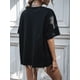 thumbnail image 2 of Women'S Casual Crewneck T-Shirt with "Beautiful Broken" Heart Print, 100% Fabric, Regular Length, Four Seasons Comfort, 2 of 6