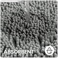thumbnail image 6 of OEAKAY Bath Rug and Mat, Soft Luxury Chenille Bath Rug for Bathroom, Washable Shower Mat Non-Slip, Absorbent Shaggy Bath Rugs, Light Gray Bathroom Rug, 16"x24", 6 of 6
