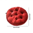 thumbnail image 3 of Funda de almohada estilo cojín redondo diámetro 42 cm café Pegasuss terciopelo súper suave cojín grueso cojín de silla flocado viento cojín redondo, 3 of 6