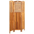 thumbnail image 2 of vidaXL 3-Panel Room Divider 121x2x170 cm Solid Acacia Wood, 2 of 5