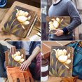 thumbnail image 7 of DTTO iPad Pro 12.9 6th / 5th / 4th / 3rd Gen Case,Premium Leather Folio Cover with Pencil Holder,Tulip, 7 of 7