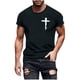 thumbnail image 1 of Tops de Cuello Redondo para las Mujeres Impreso Manga Corta Suéter Casual Blusa Verano Suave, 1 of 5