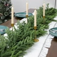thumbnail image 6 of Satmonnus 9FT Norfolk Pine Garland, Real Touch Artificial Long Greenery Christmas Garlands for Table, Mantle, Wall, Stairs, Fireplace, Indoor & Outdoor Xmas Holiday Decorations (1 Pcs), 6 of 11