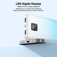 thumbnail image 4 of ASPERX 2-Pack Power Bank 10000mAh, Portable Phone Charger Power Battery Pack, Dual-USB & LED Display, Type C Cable, 4 of 11