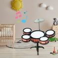 thumbnail image 2 of Pyaiiner Beginner Drum Set with Realistic Cymbals and Sticks for Rhythm Practice and Early Music Exploration, 2 of 6