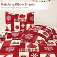 thumbnail image 4 of Beartech Twin Size Christmas Quilt Set Microfiber Bedspread Coverlet Set,Xmas Bedspread Set Red Deer Soft Christmas Quilts Bedspread Set with 1 Quilt & 2 Pillowshams, 4 of 7