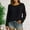 Black, variant on Abtuhar Women Long Sleeve Tops Solid Round Neck Standard Hem Light Fabric Fall Shirts