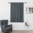 thumbnail image 3 of CUH Gray Blackout Roman Curtains for Kids Bedroom Thermal Insulated Curtains Rod Pocket Tie Up Shade Curtains 1-Panel for Small Windows Bathroom Kitchen (30 x 46 Inches Long), 3 of 7