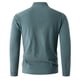 thumbnail image 4 of pstuiky Camisas casuales de manga larga para hombre, Suéter de punto cálido de color sólido de moda informal para hombre, manga larga, top redondo Tops casuales para hombres s, 4 of 6