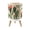 Color 4, variant on Small Trash Can with Lid Green succulent cactus orange flowers seamless Beach Cream 1.8 Gallon Dog Proof Trash Can Round Garbage Can Waste Bin Wastebasket for Bathroom Bedroom Living Room