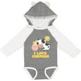 thumbnail image 3 of Inktastic I Love Farming- farm animals Boys or Girls Long Sleeve Baby Bodysuit, 3 of 5