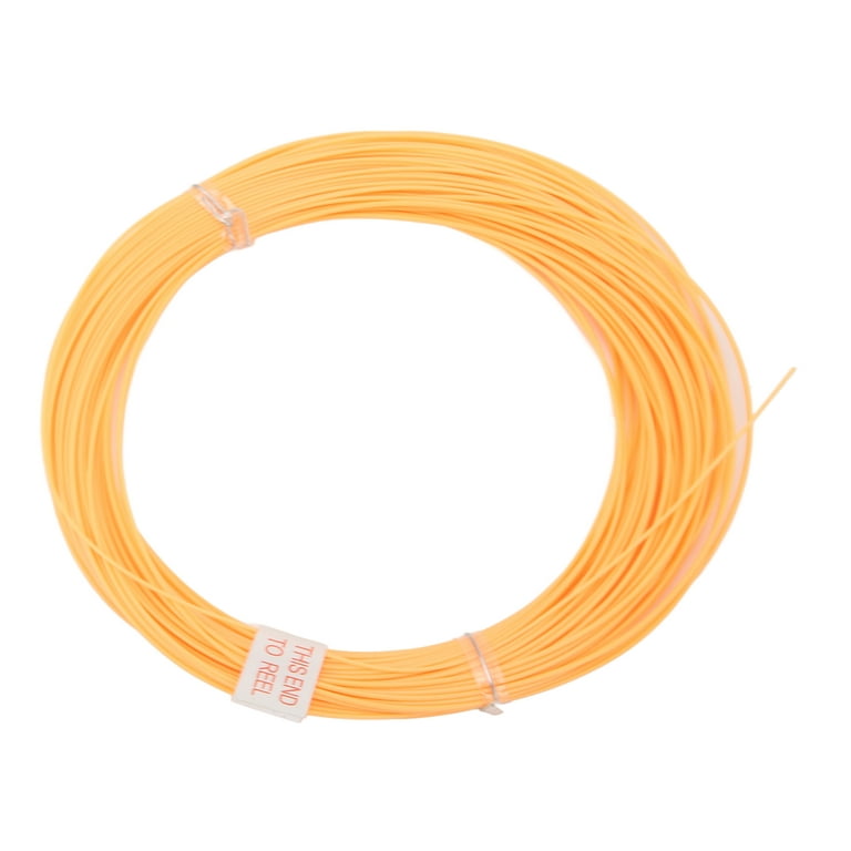 100FT Fly Fishing Line Orange Orange Wear Resistant PVC Nylon Weight  Forward Floating Line Fly Lines for Fly Fishing