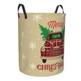 thumbnail image 2 of Daiia christmas Vintage Red Truck Laundry Hamper With Handles Large Storage Basket/Toy Organizer/Dirty Clothes Collapsible Waterproof For College Dorms, Bedroom,Bathroom, 2 of 8