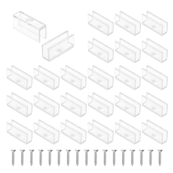 Uxcell LED Neon Mounting Clips Holder, Fixing Clamps for 5mm Width LED Strip Pack of 48