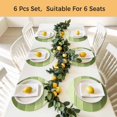 thumbnail image 5 of Green Wood Grain Round 13 Inch Placemats Set of 4, Ombre Rustic Retro Wooden Plank HeatResistant Non Slip Place Mats for Dining Table, Wipeable Braided Kitchen Table Mats for Housewarming, 5 of 9