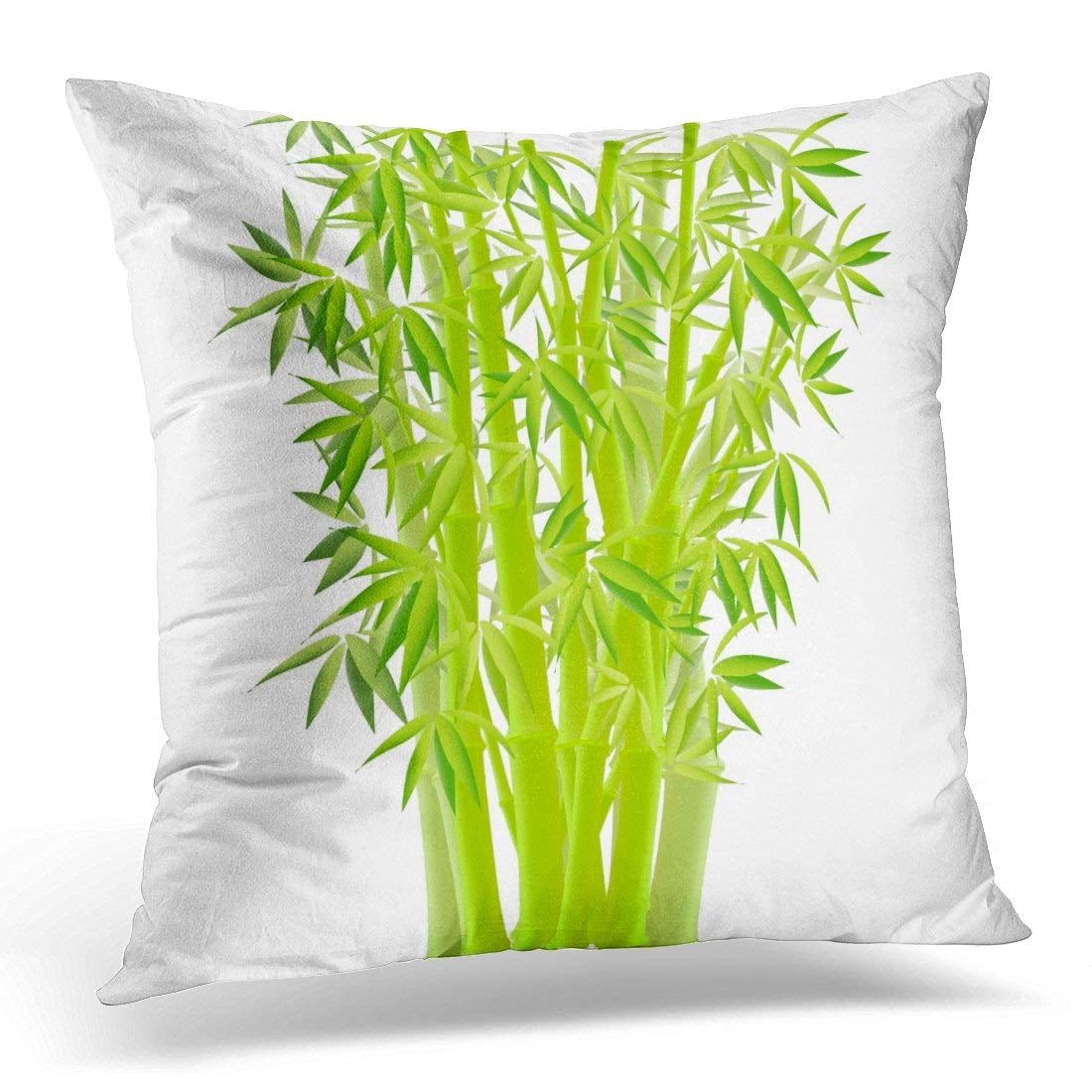 ARHOME Asian of Bamboo Botanical Branch Bunch Bush Chinese Pillow Case Pillow Cover 20x20 inch