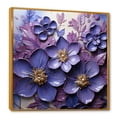 thumbnail image 2 of Designart "Elegance Fit For Royalty II" Violets Floater Framed Canvas Art Print, 2 of 5