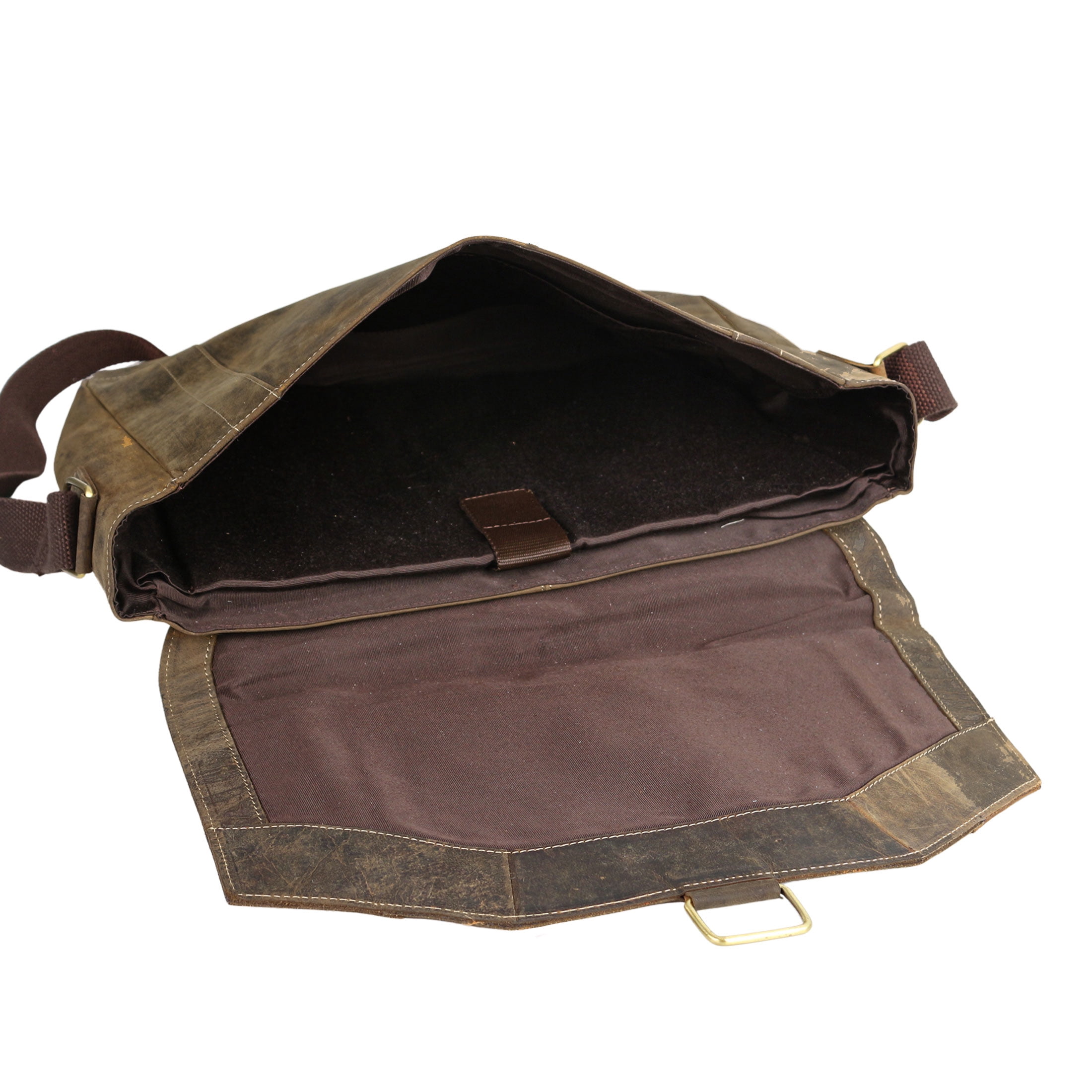Leather briefcases 15 Inch Laptop Messenger Bags for Men and Women Best Office Satchel Bag Distressed Tan
