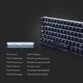 thumbnail image 2 of Ajazz AK33 82 Keys USB Wired Mechanical Keyboard Monochromatic Backlight Gaming Keyboard White with Blue, 2 of 8