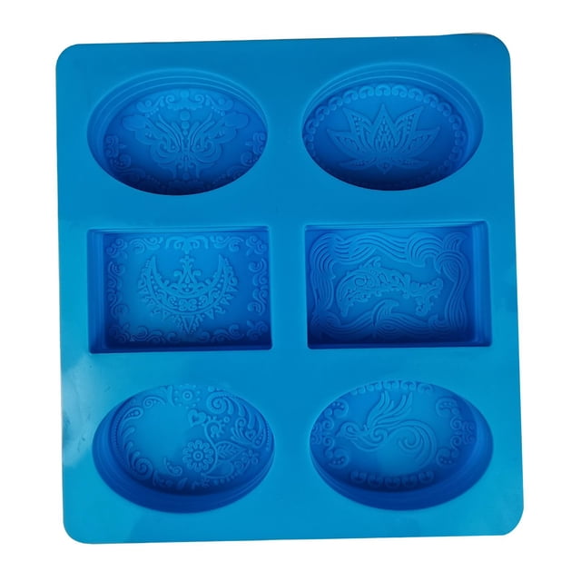 de jabón s de silicona para jabón, suministros de silicona para jabón de grado alimenticio suave antiadherente para hornear magdalenas