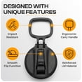 thumbnail image 4 of Jmoe USA Replacement Straw Lid for Tal Ranger Pro and Manna Water Bottles | Fits 18, 26, 40, 64 oz Sizes | Shatter Resistant Material | Made of Food-Grade Plastic & Silicone | Easy Twist Grip, 4 of 7