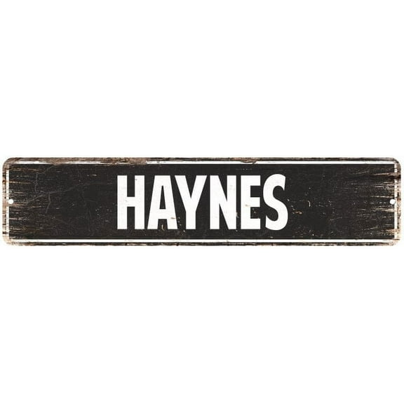 HAYNES Gift Street Sign Home Decor Chic Gift 4x18 204180003272