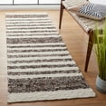 thumbnail image 2 of SAFAVIEH Natura SHASTA Geometric Striped Runner Rug, Black/Ivory, 2'3" x 8', 2 of 8