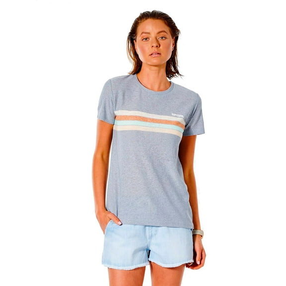 Twin Fin Stripe Short Sleeve T-Shirt [Blue Grey]