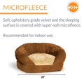 thumbnail image 3 of K&H Pet Products Ortho Bolster Sleeper Orthopedic Dog Bed Brown Small 20 Inches, 3 of 7