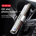 thumbnail image 3 of Peggybuy Baseus 360 Rotation Gravity CD Mount Car Phone Clip Holder Stand (Silver), 3 of 9