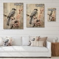 thumbnail image 4 of Designart "Bird Sumi Asian beauty I" Asian Print on Natural Pine Wood, 4 of 5