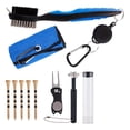 thumbnail image 3 of LOVIVER Golf Club Cleaning Kit, Divot Repair Tool ,Golf Brush with Retractable Zip Line, Blue, 3 of 8