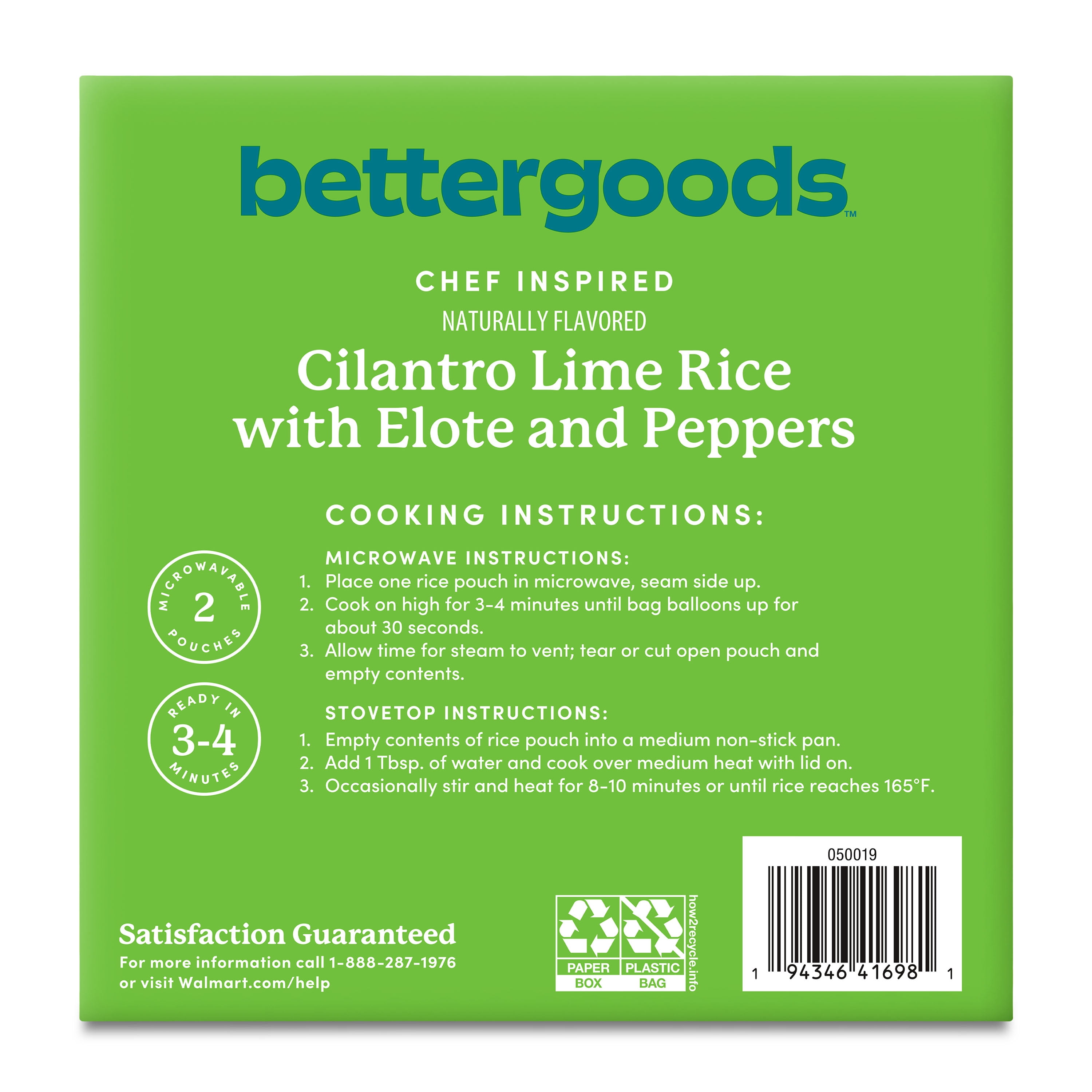 bettergoods Cilantro Lime Rice with Roasted Vegetables, 20 oz (Frozen)