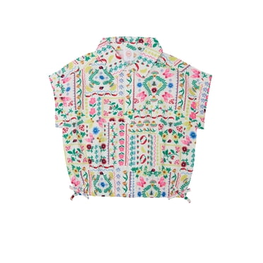 Wonder Nation Girls Trend Camp Top, sizes 4-18 & Plus