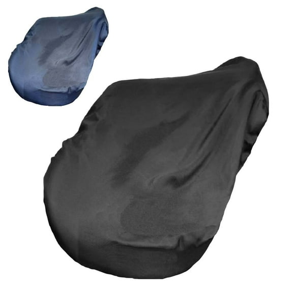 Derby All Purpose Nylon English Saddle Cover with Fleece Lining - Protects Saddles from Dust, Debris & Damage- Navy