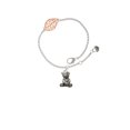 thumbnail image 2 of Delight Jewelry Silvertone Teddy Bear - Rose Goldtone Leaf Delicate Bracelet, 6.25+1.75", 2 of 4