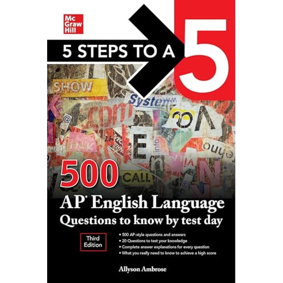 Pre-Owned 5 Steps to a 5: 500 AP English Language Questions to Know by Test Day, Third Edition (Paperback) 1260474763 9781260474763