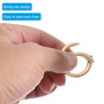 thumbnail image 4 of Uxcell 13mm Spring O Ring Round Snap Clip, Circle Trigger Keyrings Buckle Small Clamp Clasp Gold Tone 5 Pcs, 4 of 6